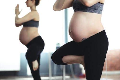 Umstandsleggings | Schwangerschaftsleggings Lang Baumwolle